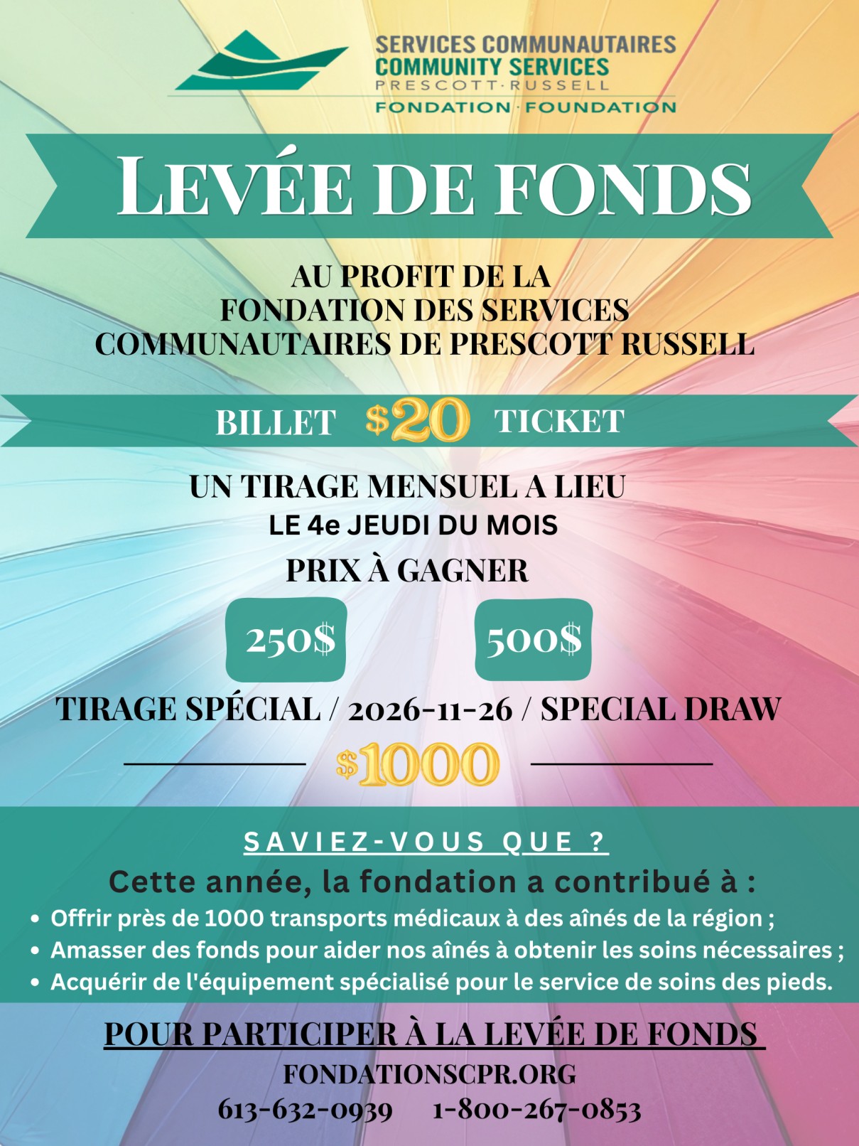 FONDATION VENTE DE BILLET